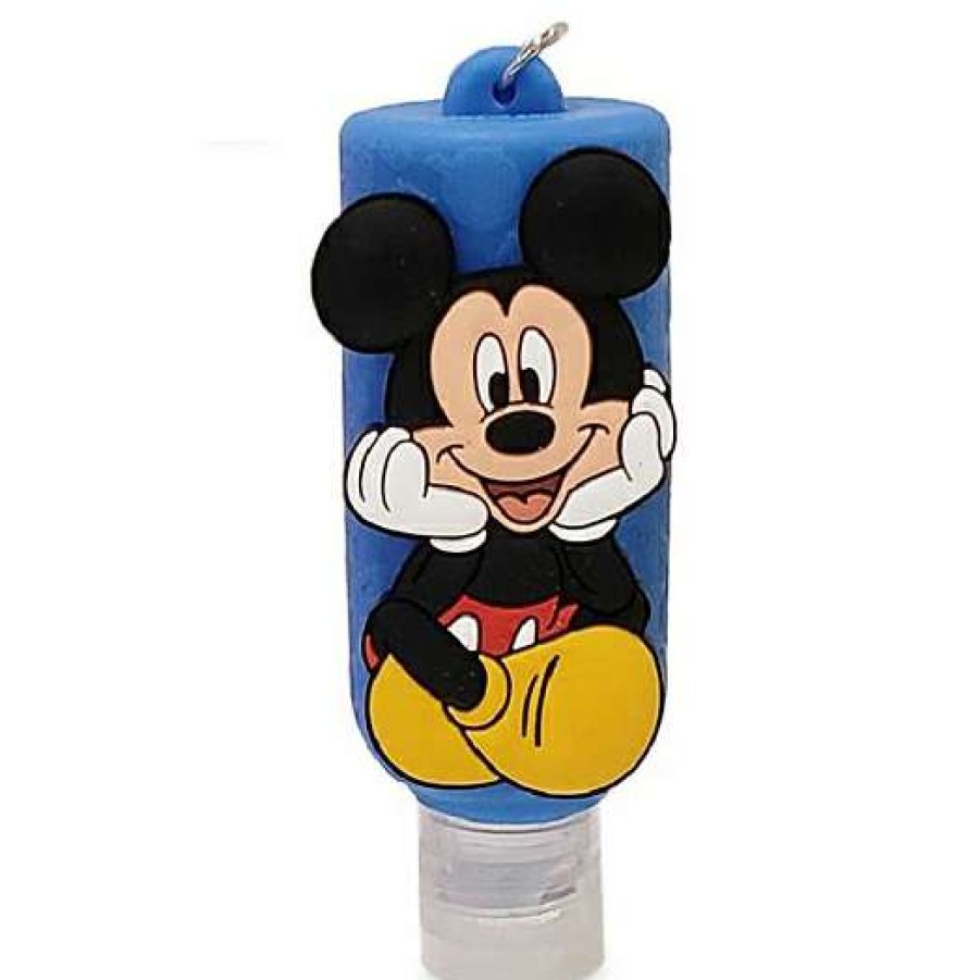 Home & Decor * | Disney Parks Hand Sanitizer Keychain Mickey Full Body Blue With Discount