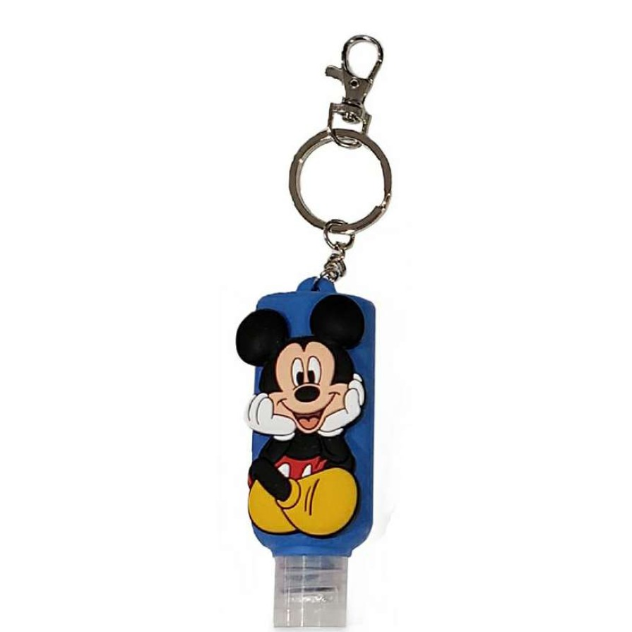 Home & Decor * | Disney Parks Hand Sanitizer Keychain Mickey Full Body Blue With Discount