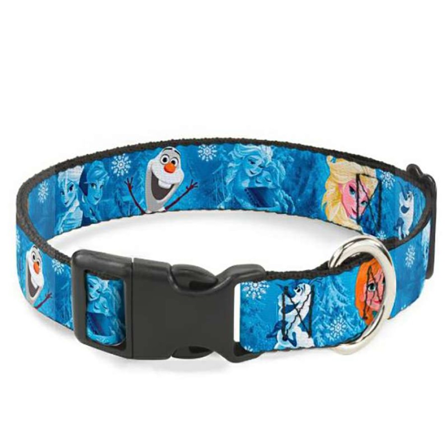 Home & Decor * | With Discount Disney Designer Breakaway Pet Collar Frozen Elsa, Olaf & Anna