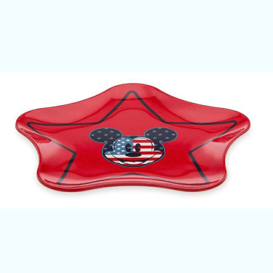 Home & Decor * | Disney Plate Mickey Mouse Americana Star Discount