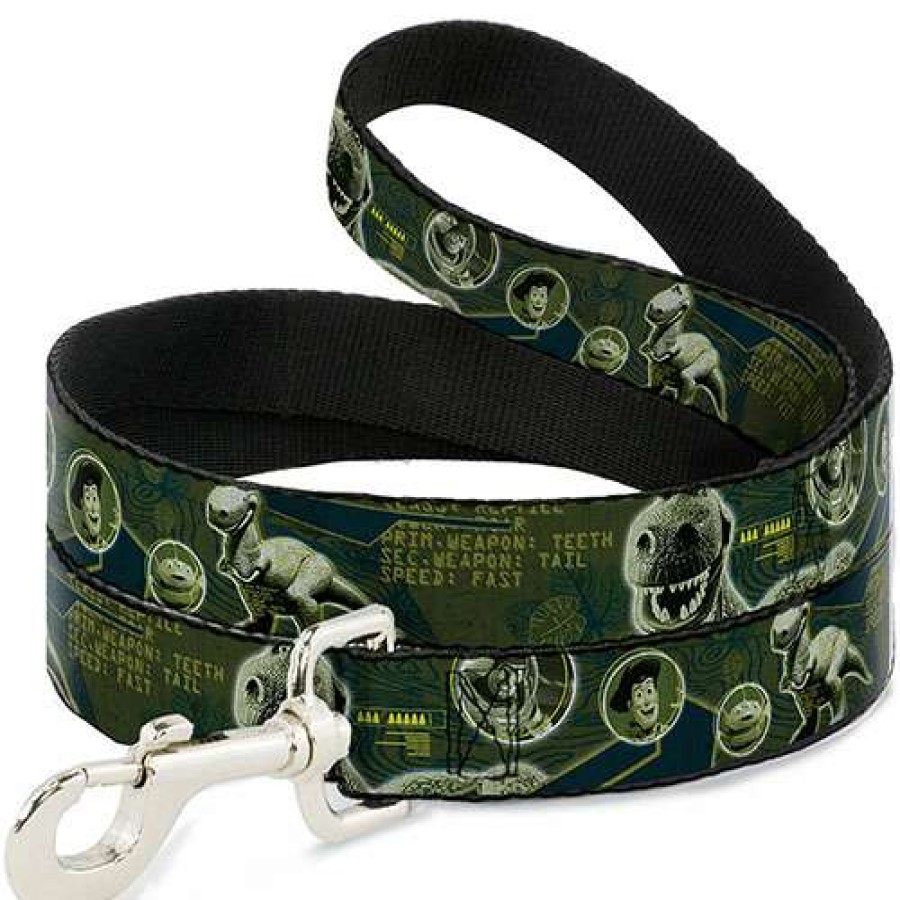 Home & Decor * | Outlet Disney Designer Pet Leash Toy Story Rex Silhouette