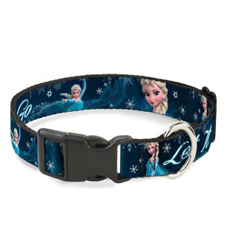 Home & Decor * | Excellent Disney Designer Breakaway Pet Collar Frozen Elsa Let It Go