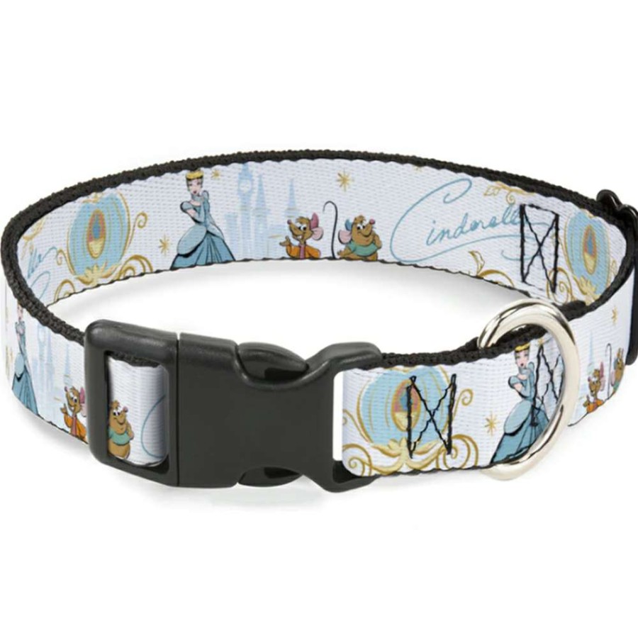 Home & Decor * | Bestsellers Disney Designer Breakaway Pet Collar Cinderella Pumpkin Coach And Mice