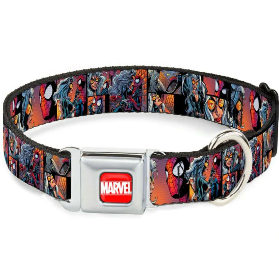 Home & Decor * | Sales Disney Designer Pet Collar Spiderman & Black Cat