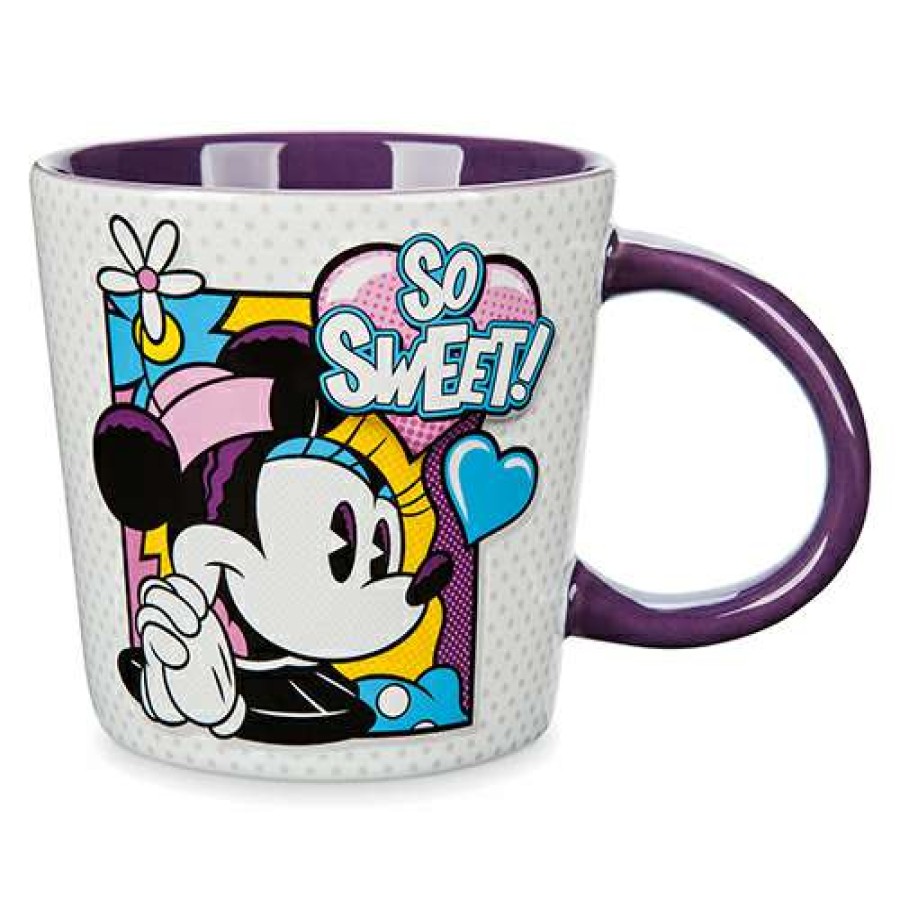 Home & Decor * | Disney Coffee Cup Comics Minnie Mouse Purple Discount