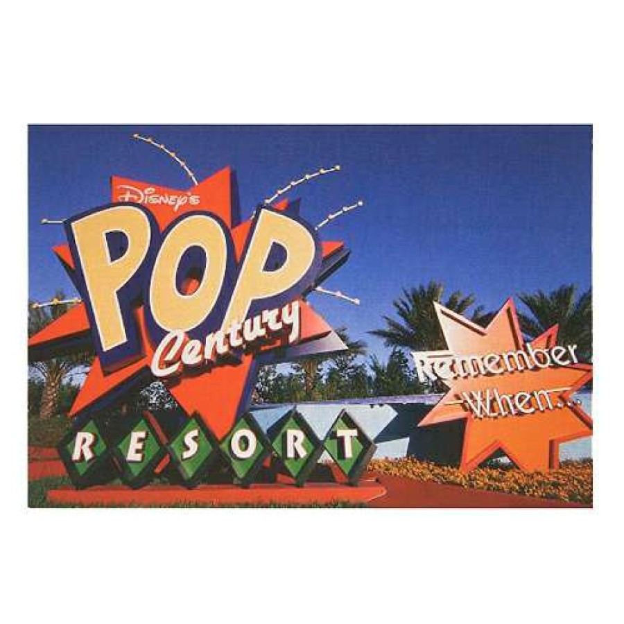 Home & Decor * | Best Sellers Disney Postcard Pop Century Resort