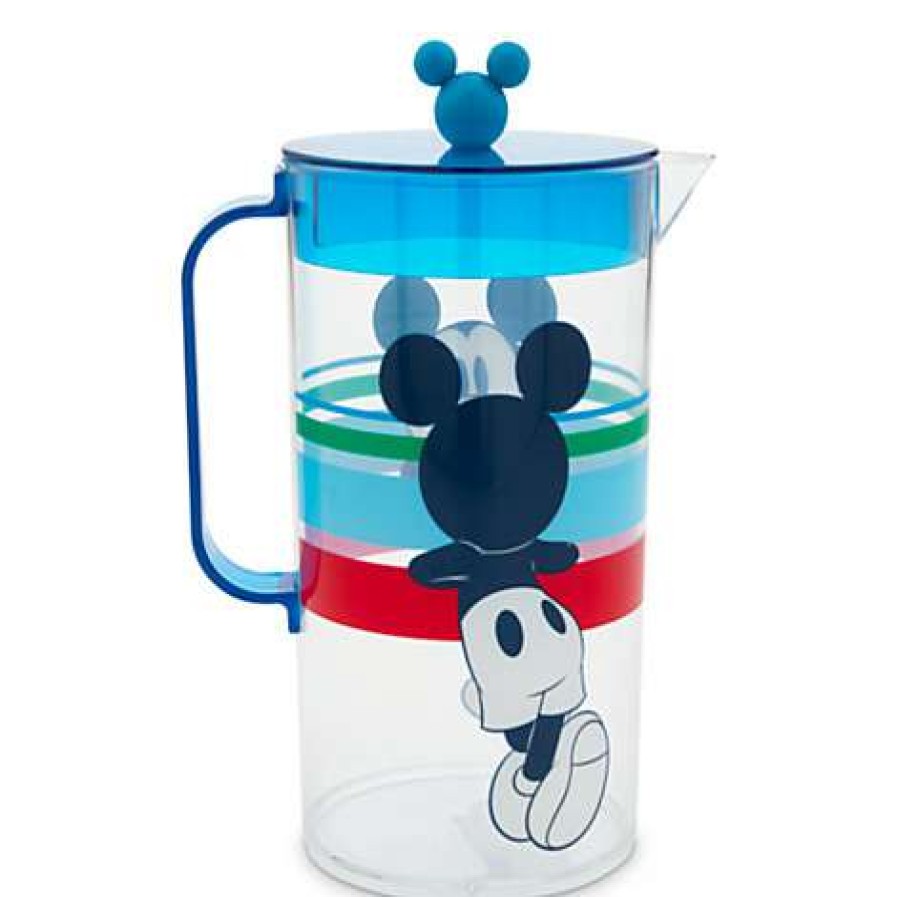 Home & Decor * | Reasonable Price Disney Plastic Pitcher Mickey Mouse Summer Fun