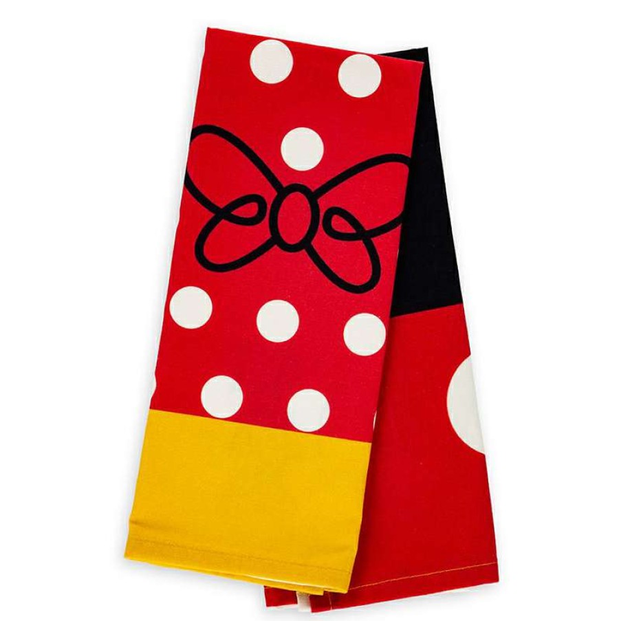 Home & Decor * | Disney Kitchen Towel Set Character Costumes Mickey And Minnie Mouse New