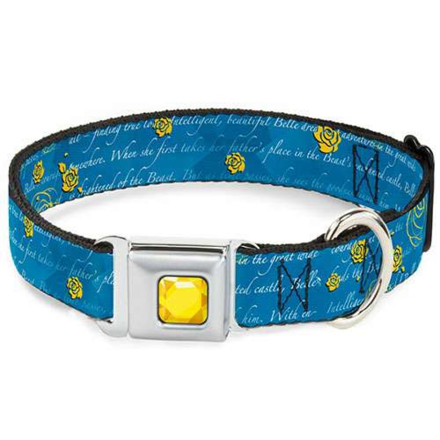 Home & Decor * | Sells Cheap Disney Designer Pet Collar Beauty And The Beast- Story Script