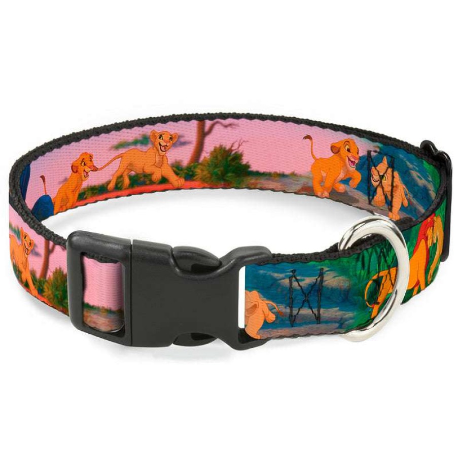 Home & Decor * | Discount Disney Designer Pet Collar The Lion King Simba And Nala