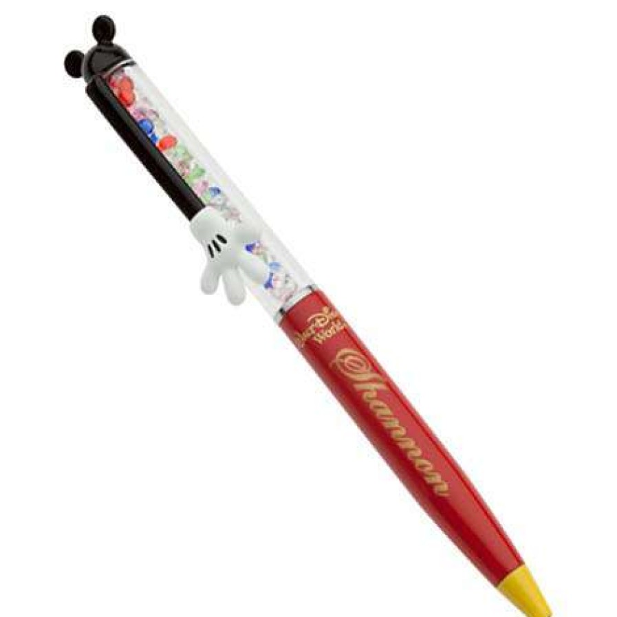 Home & Decor * | Discount Disney Arribas Keepsake Pen Walt Disney World Mickey Mouse Red & Colors