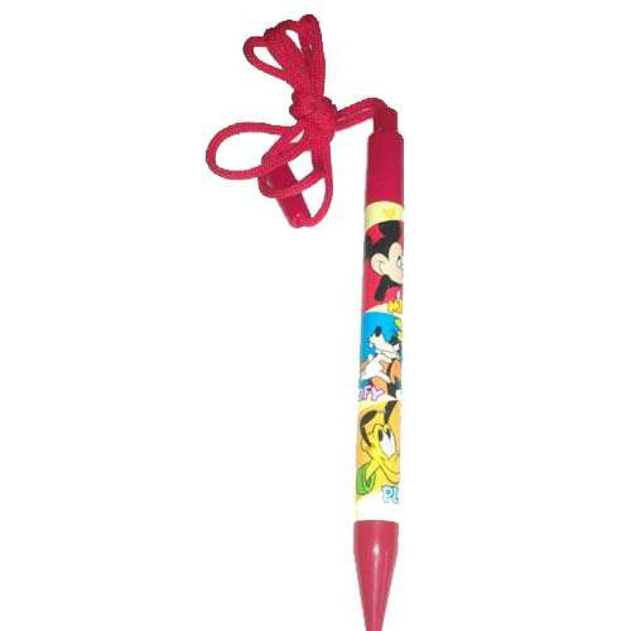 Home & Decor * | With Discount Disney Rope Pen Mickey Mouse Goofy And Pluto Red