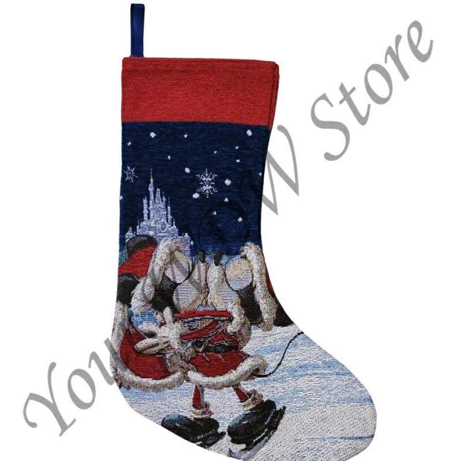 Home & Decor * | Disney Stocking Mickey And Minnie Holiday Nostalgia Sells Cheap