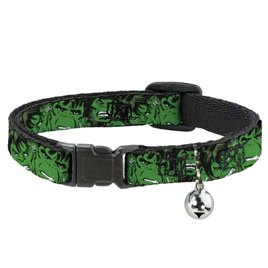 Home & Decor * | Sells Cheap Disney Designer Cat Collar Marvel The Hulk Stacked