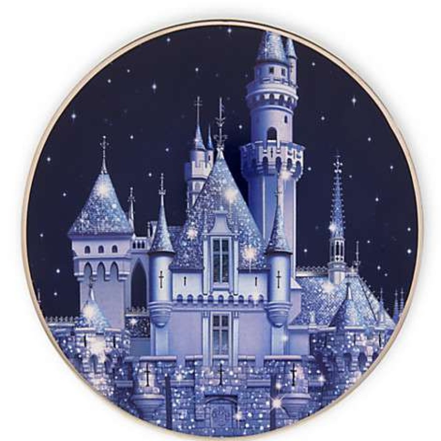 Home & Decor * | Hot Sell Disney Trivet Disneyland Diamond Celebration Sleeping Beauty Castle