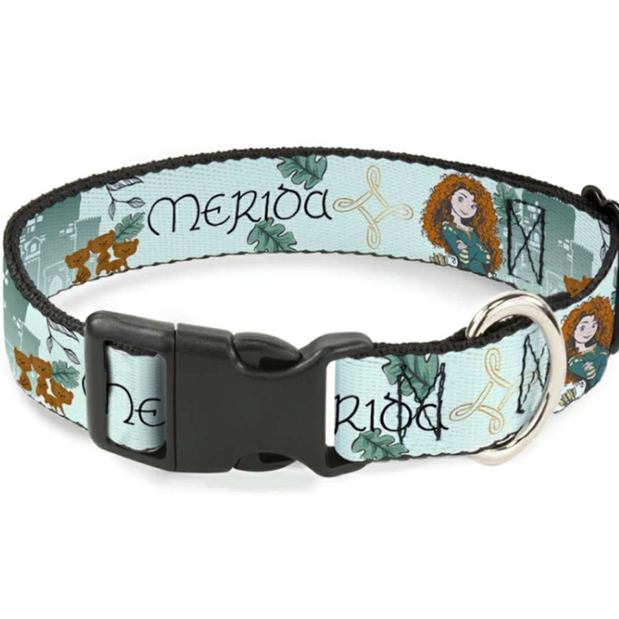 Home & Decor * | High Quality Disney Designer Breakaway Pet Collar Brave Merida W/ Three Bears