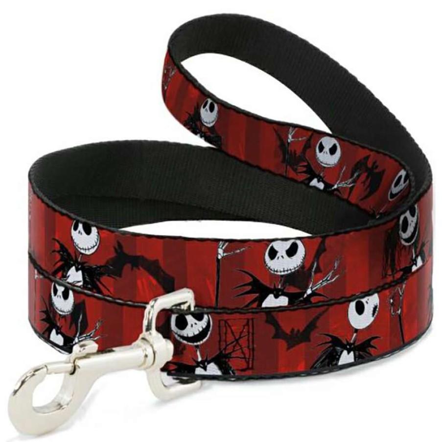 Home & Decor * | Cheap Online Disney Designer Pet Leash Nbc Jack Poses Red Stripes