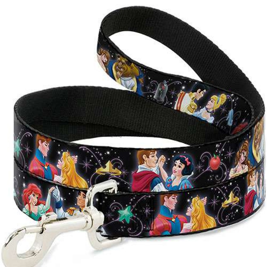 Home & Decor * | Bestsellers Disney Designer Pet Leash Princesses & Princes Dancing