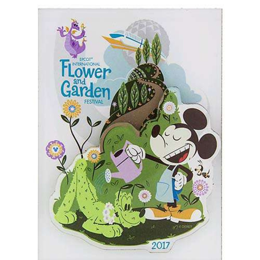 Home & Decor * | Disney Magnet 2017 Epcot Flower And Garden Festival Mickey Logo Good Quality