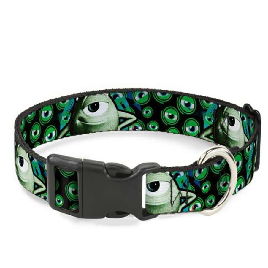 Home & Decor * | With Discount Disney Designer Breakaway Pet Collar Monsters University Mike Poses Eyeballs