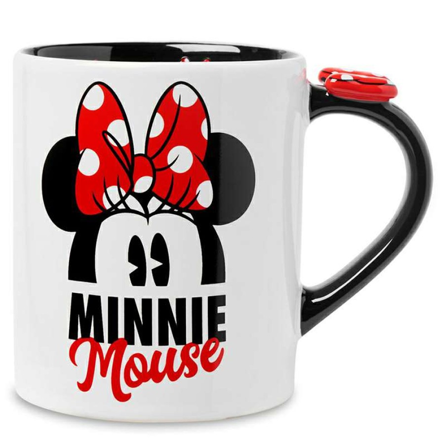 Home & Decor * | Best Sale Disney Coffee Cup Minnie Mouse Bow Topped Handle