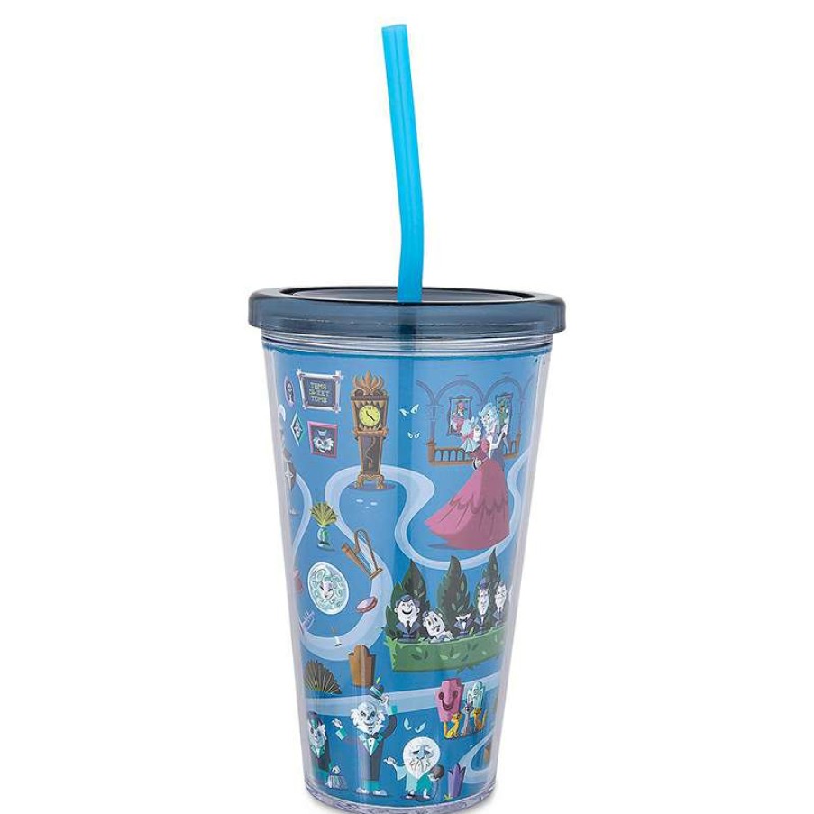 Home & Decor * | Disney Tumbler With Straw Haunted Mansion Icons Sale Online