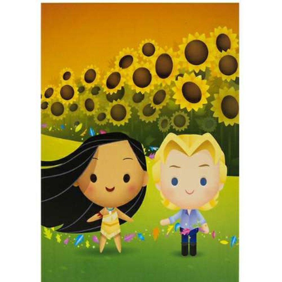 Home & Decor * | Hot Selling Disney Postcard Spring Flowers Pocahontas By Jerrod Maruyama