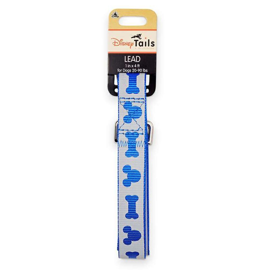 Home & Decor * | Bestsellers Disney Tails Reflective Dog Leash Mickey Mouse Blue Medium