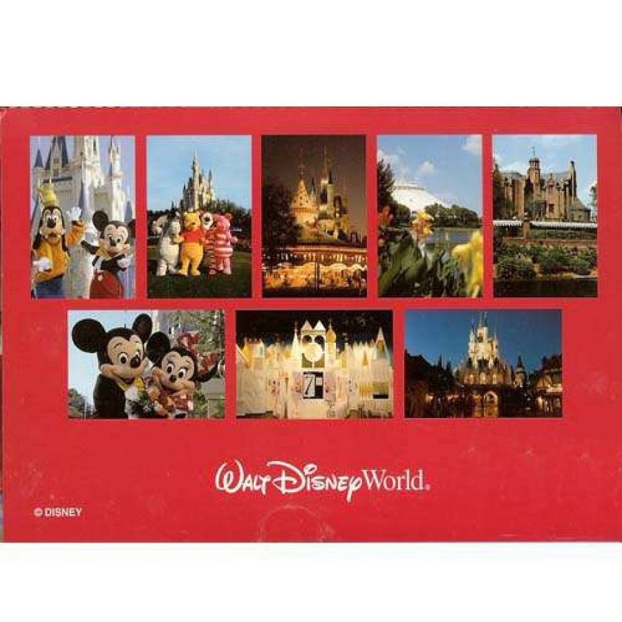 Home & Decor * | Official Disney Postcard Set Walt Disney Magic Kingdom