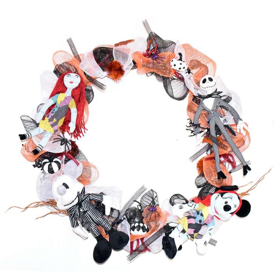 Home & Decor * | Disney Holiday Wreath Jack And Sally Duos Closeout Sale