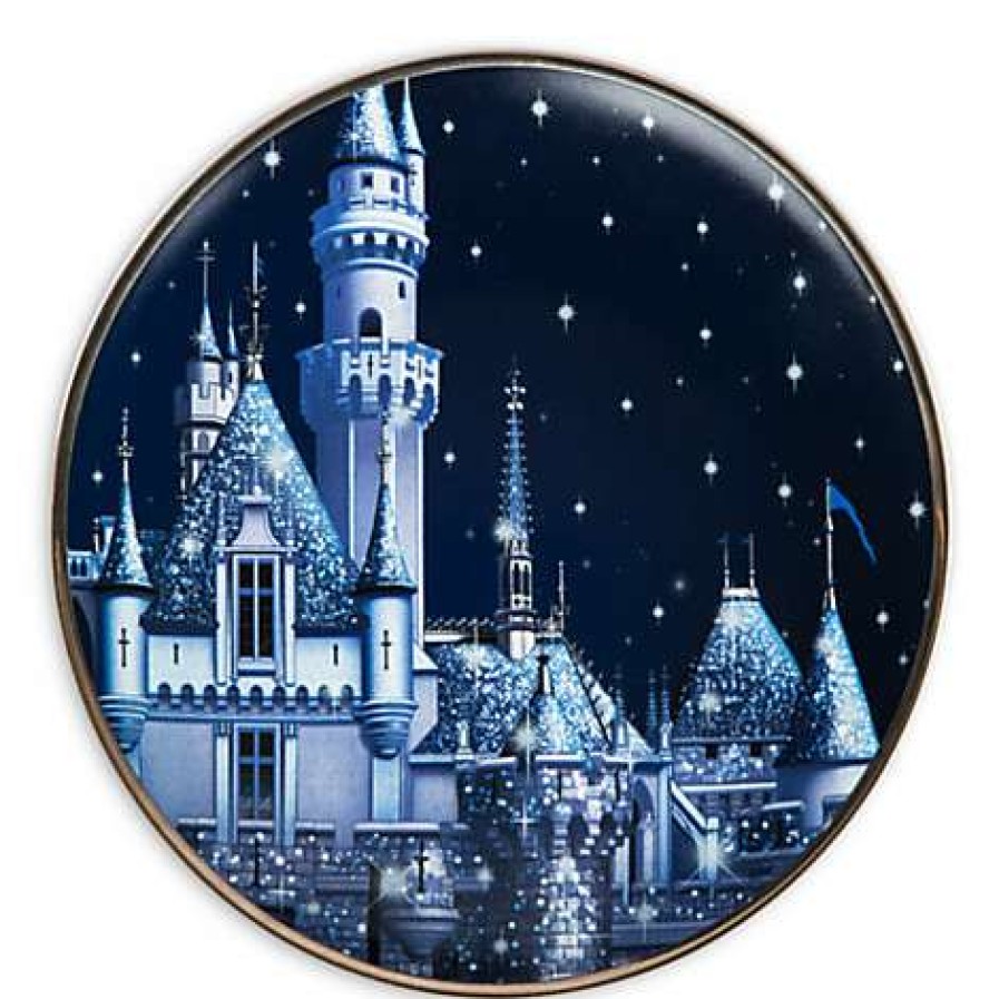 Home & Decor * | High Quality Disney Dessert Plate Disneyland 60Th Diamond Anniversary