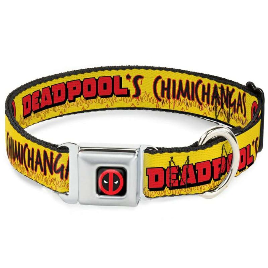 Home & Decor * | Offering Discounts Disney Designer Pet Collar Deadpool'S Chimichangas