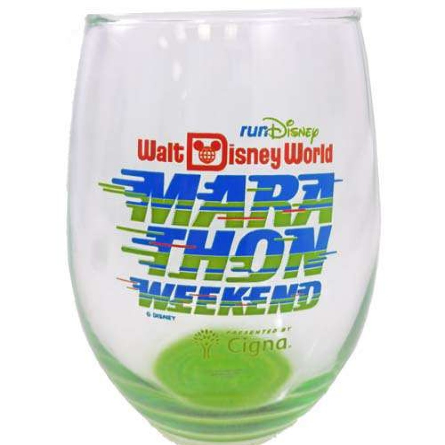 Home & Decor * | With Discount Disney Stemless Wine Glass Disney Marathon Weekend 2016