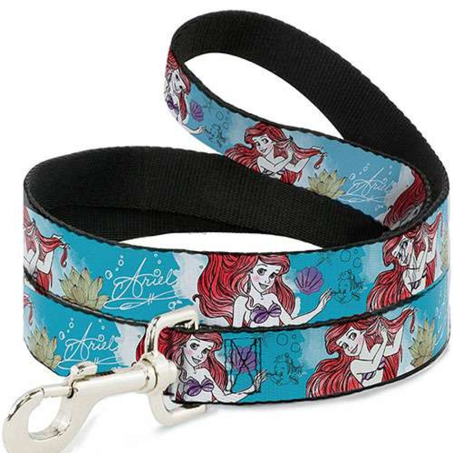 Home & Decor * | Outlet Disney Designer Pet Leash Ariel W/ Dinglehopper Autograph