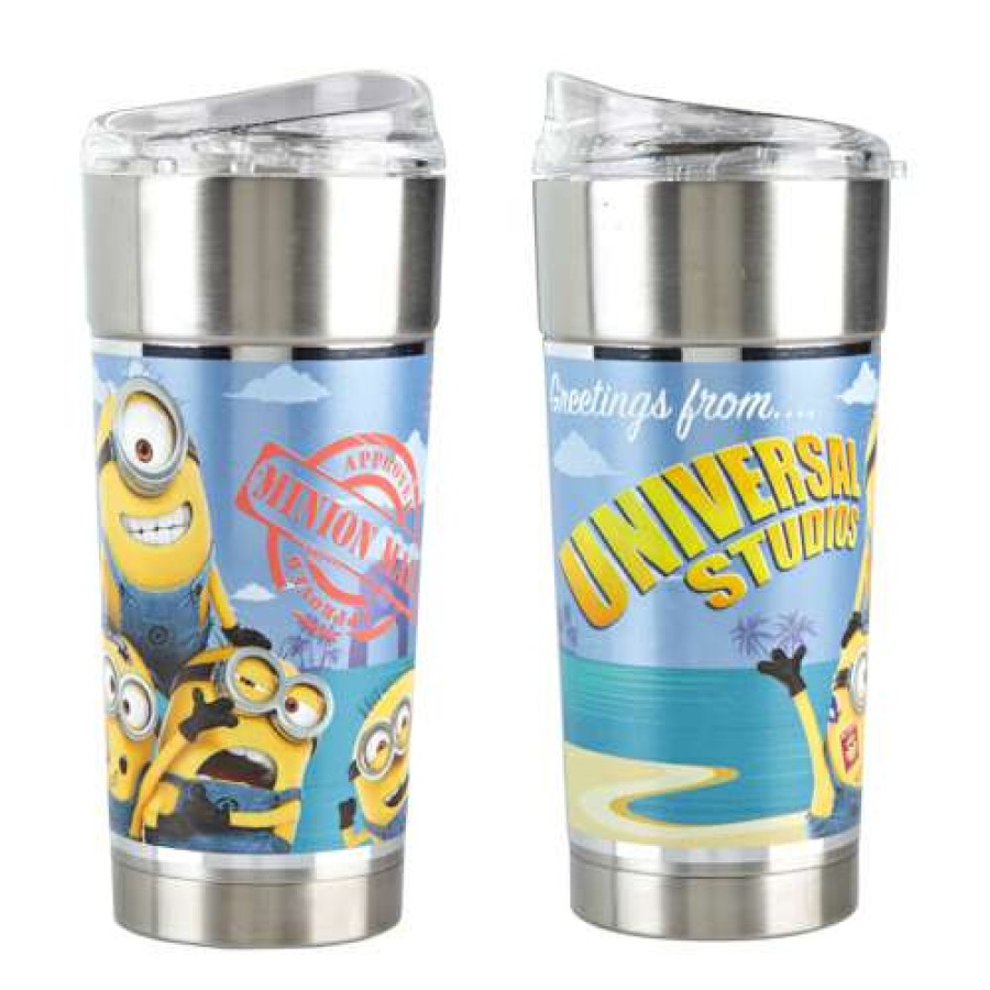 Home & Decor * | Exclusive Disney Universal Travel Mug Despicable Me Greetings From Universal