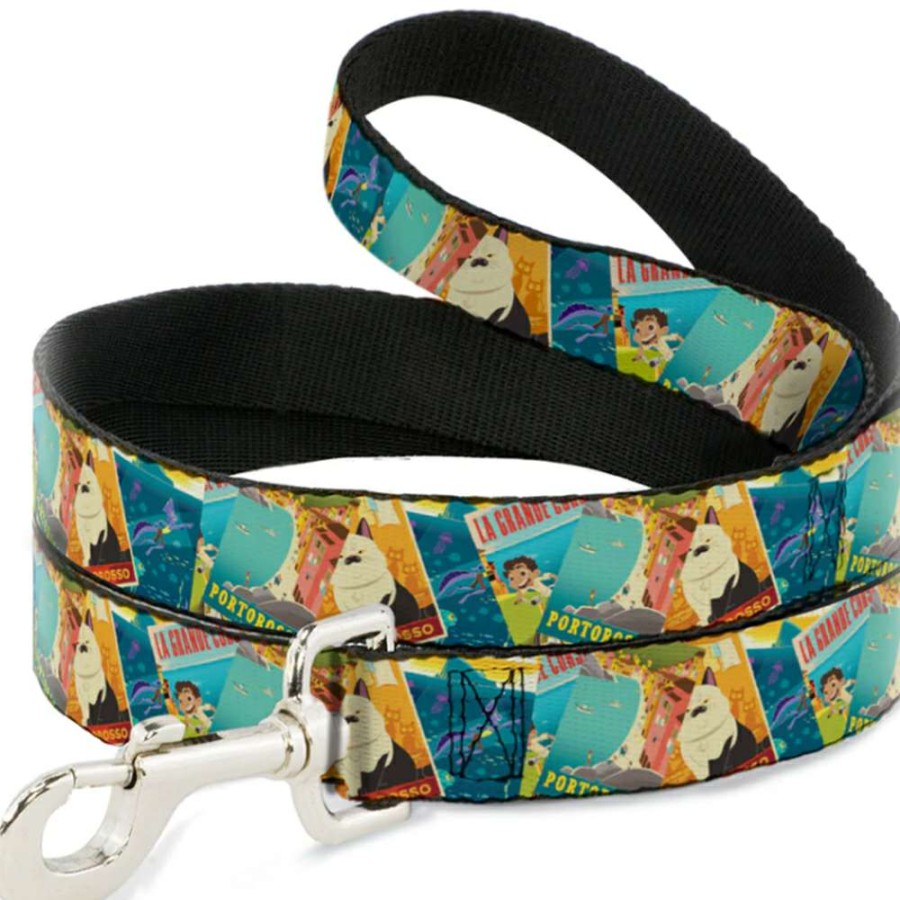 Home & Decor * | Best-Selling Disney Designer Pet Leash Luca The Pizza Poster Collage