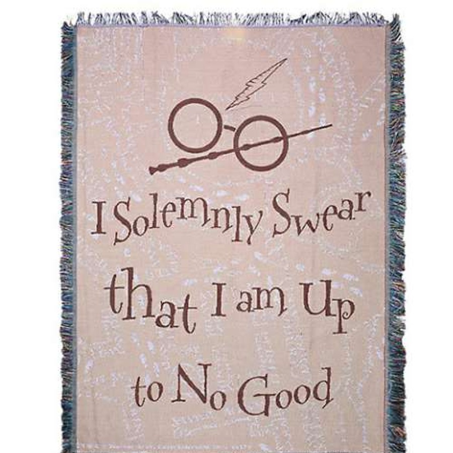 Home & Decor * | Harry Potter Woven Tapestry Throw Blanket I Solemnly Swear… Excellent Disney