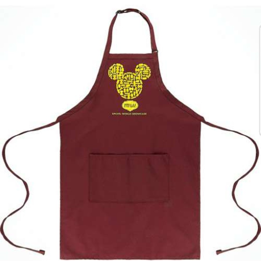 Home & Decor * | With Discount Disney Apron Epcot World Showcase Italy Pasta Mickey Icon