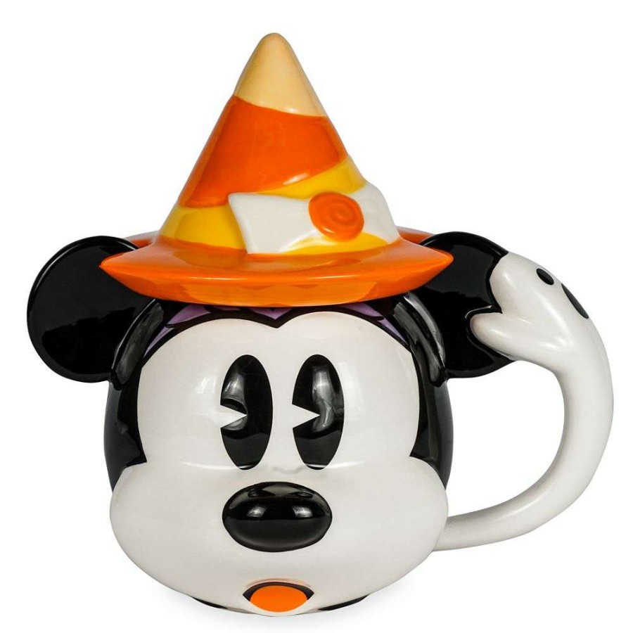 Home & Decor * | Top Sellers Disney Coffee Cup Mug W/ Lid Happy Halloween Minnie Mouse Witch