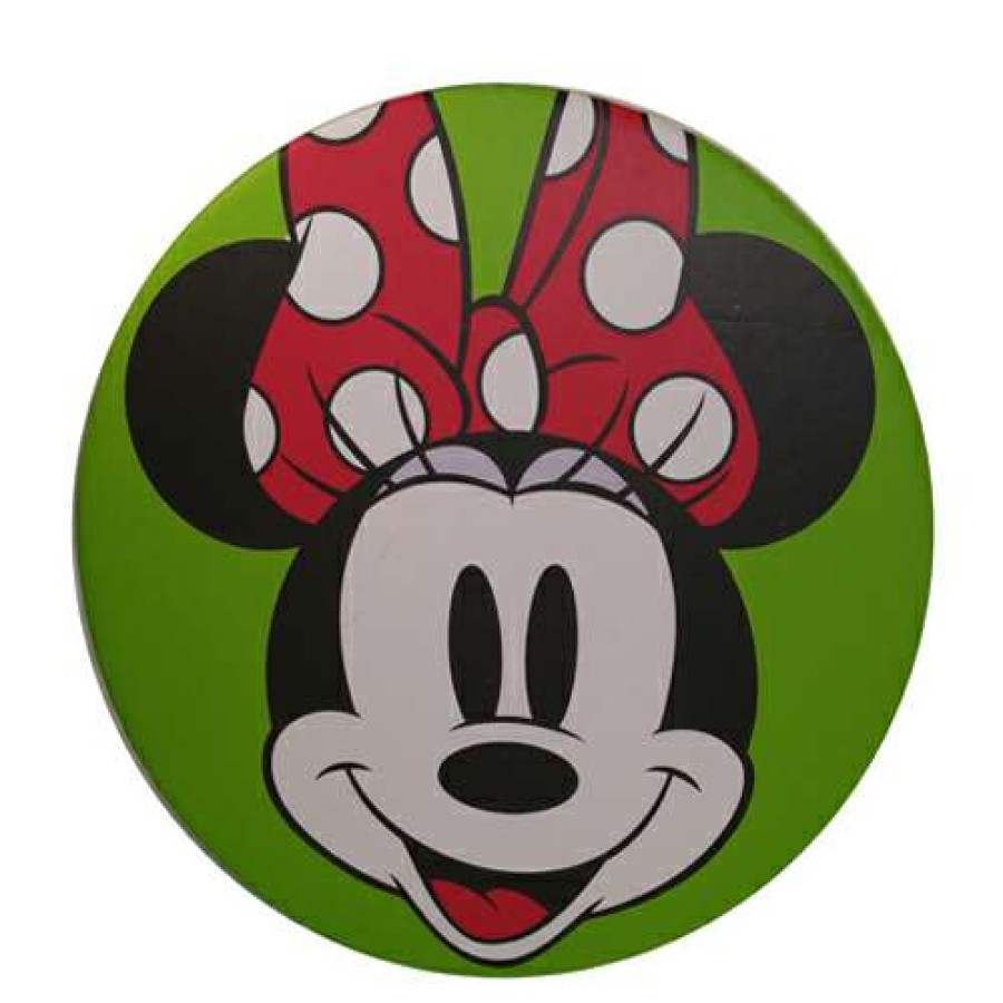 Home & Decor * | Cheap Online Disney Gift Box Minnie Mouse 7" Round Green