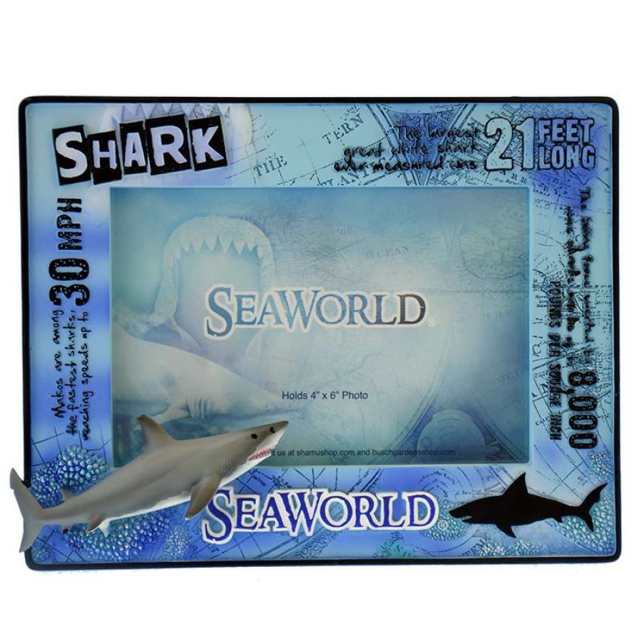 Home & Decor * | Seaworld Picture Frame Educational Design Shark Official Disney