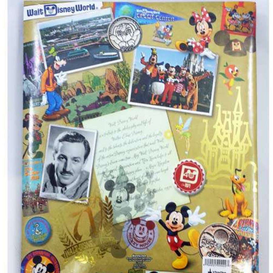 Home & Decor * | Offering Discounts Disney Photo Album Walt Disney World 40Th Anniversary Punch Out