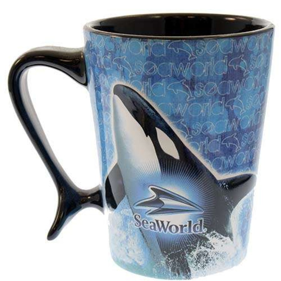 Home & Decor * | Discount Disney Seaworld Coffee Cup Shamu Orca Banner