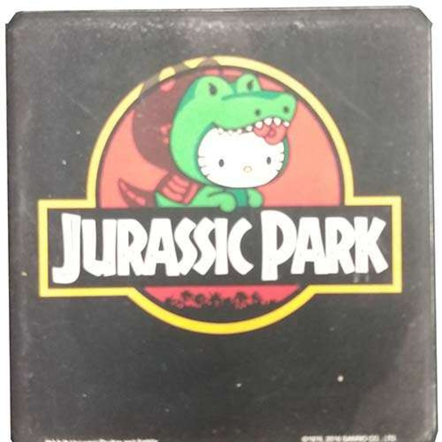 Home & Decor * | Cheap Online Disney Universal Coaster Hello Kitty X Jurassic Park