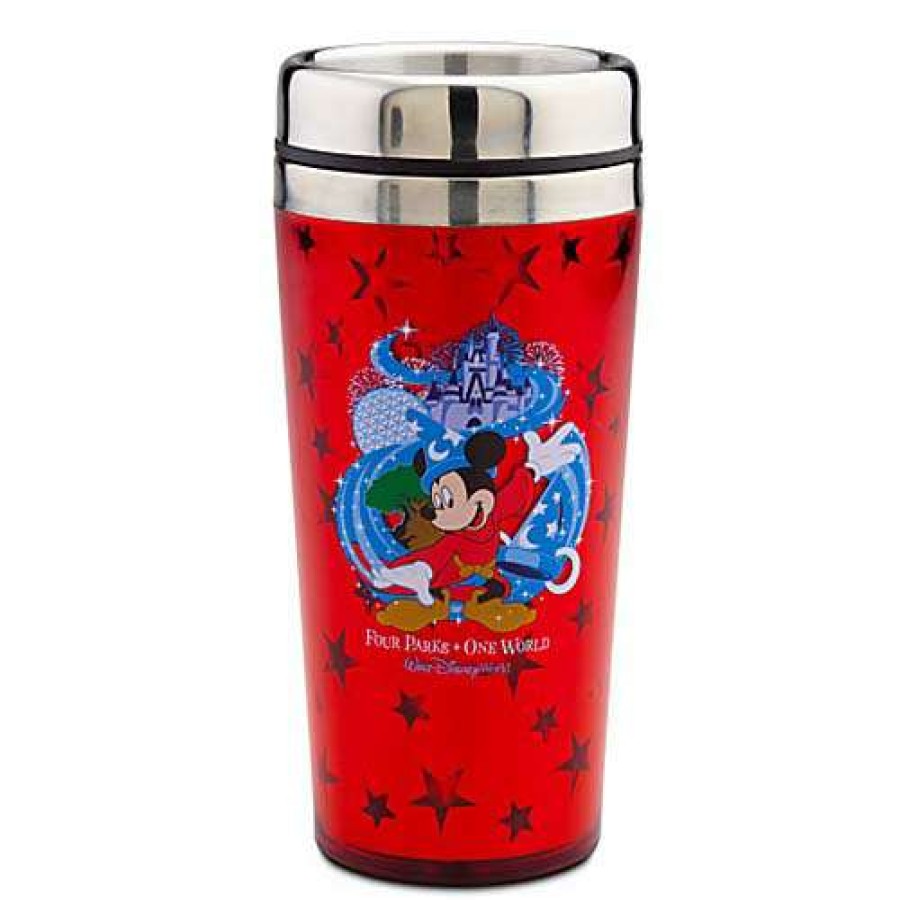 Home & Decor * | Reasonable Price Disney Travel Mug Four Parks Walt Disney World