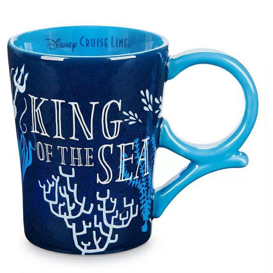 Home & Decor * | Bestsellers Disney Coffee Cup Mug King Triton Disney Cruise Line