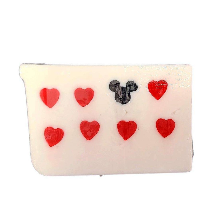 Home & Decor * | Disney Basin Soap Red Hearts And Mickey Icon In White Best Quality