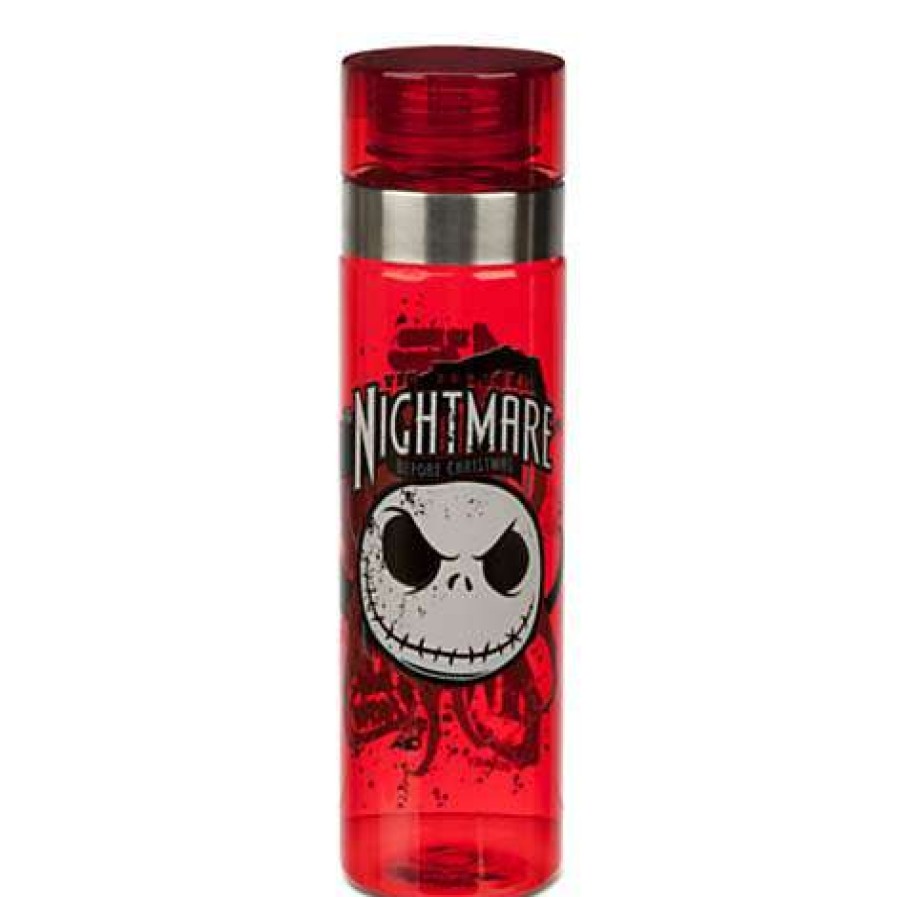 Home & Decor * | Wholesale Disney Water Bottle Jack Skellington Twenty Twisted Years Red