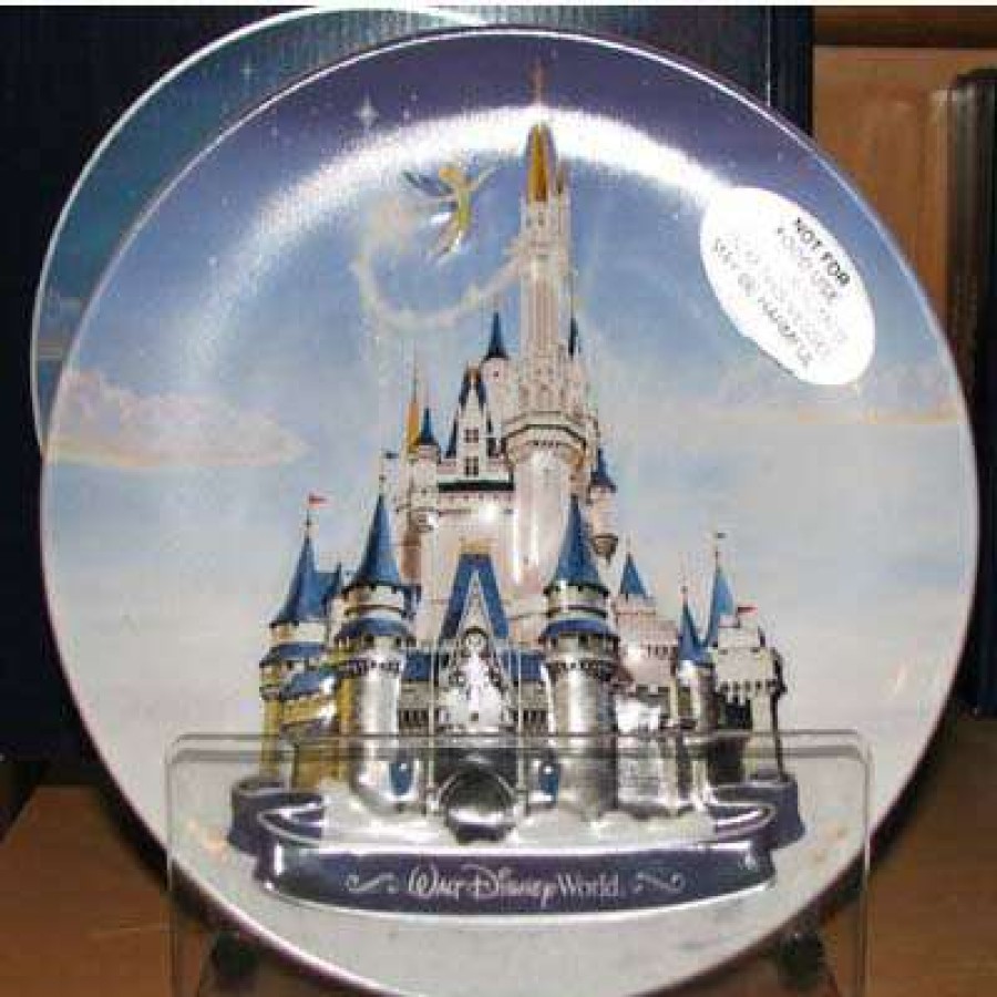 Home & Decor * | Best Sale Disney Collectors Plate Cinderella Castle