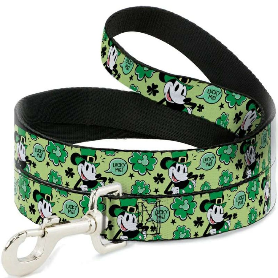 Home & Decor * | Disney Designer Pet Leash Mickey Mouse Lucky Me Clearance Sale